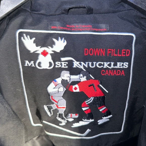 Moose Knuckles Jacket Black/White Fur - Picture 6 of 11